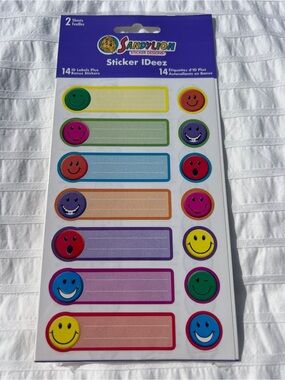 NWT VTG Y2K Sandylion Smiley Face IDeez Sticker Sheets